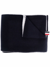 THOM BROWNE LOBSTER INTARSIA-KNIT WOOL SCARF