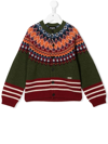 Dsquared2 Button-up Knitted Cardigan In Green