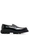FRATELLI ROSSETTI RIDGED-SOLE PATENT-LEATHER LOAFERS