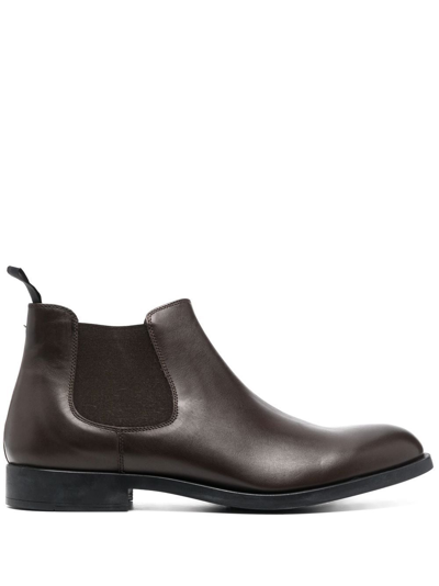 Fratelli Rossetti Leather Chelsea Boots In Braun