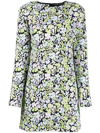 Stine Goya Lecce Floral Print Mini Dress In Schwarz