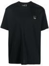 Fred Perry Logo-patch Short-sleeved T-shirt In Schwarz