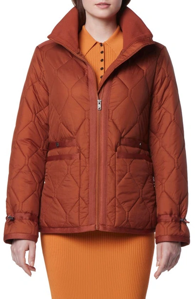 Andrew Marc Devoe Lava Quilted Midweight Coat In Nocolor