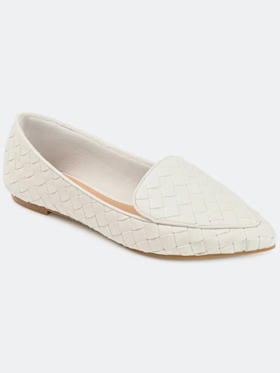 Journee Collection Collection Women's Tru Comfort Foam Misty Flat In White