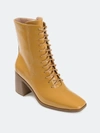Journee Collection Covva Tru Comfort Foam Bootie In Mustard