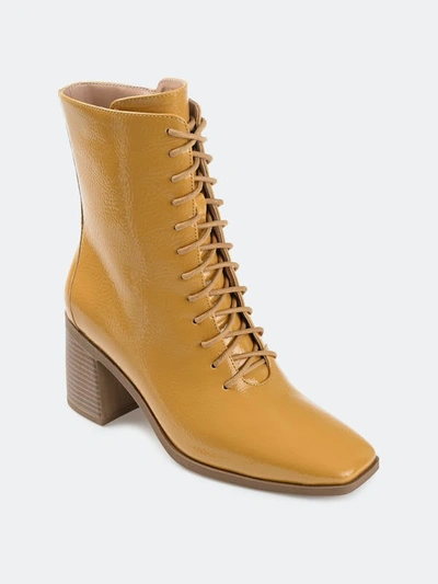 Journee Collection Covva Tru Comfort Foam Bootie In Mustard