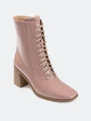 Journee Collection Covva Tru Comfort Foam Bootie In Pink