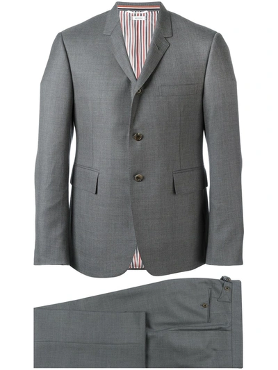 Thom Browne 2股fresco面料经典领带西装 In Grey