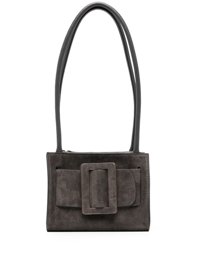 Boyy Bobby 18 Soft Suede Handbag In Grey