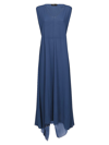 CORTANA V-NECK LONG SILK DRESS