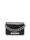 ALEXANDER MCQUEEN FOUR RING LEATHER MINI BAG