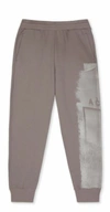 A-cold-wall* Paint-print Sweatpants In Grey