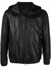 Emporio Armani Man Jacket Black Size 42 Lambskin