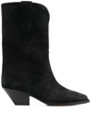 ISABEL MARANT DAHOPE LEATHER BOOTS