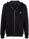 PS BY PAUL SMITH HOODED SWEATSHIRT WITH ZIP AND LOGO