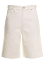 Jil Sander Denim Shorts In White