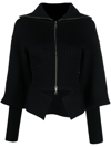 Andreädamo Ribbed-knit Zip-up Cardigan