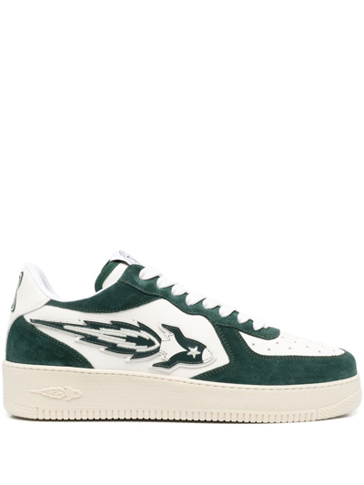 Enterprise Japan Trainers In Green Leather