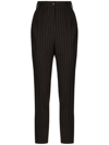 Dolce & Gabbana Striped Tailored High-waist Trousers