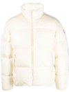 Palm Angels Classic Nylon Down Track Jacket In White