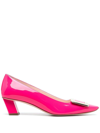 Roger Vivier Belle Vivier Patent Leather Pumps In Violet