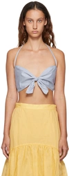 Maryam Nassir Zadeh Ssense Exclusive Blue Pina Camisole In 780 Ice Blue