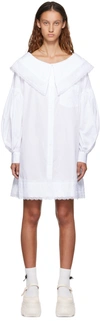 SIMONE ROCHA WHITE EMBROIDERED DRESS