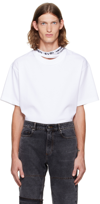 Y/PROJECT WHITE THREE COLLAR T-SHIRT