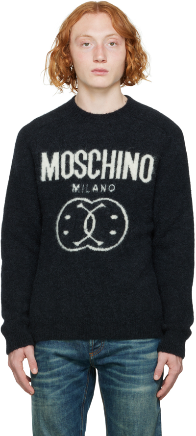 Moschino Black Smiley Editon Sweater