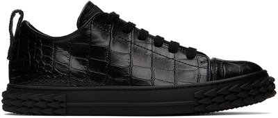 Giuseppe Zanotti Ecoblabber Low-top Sneakers In Black