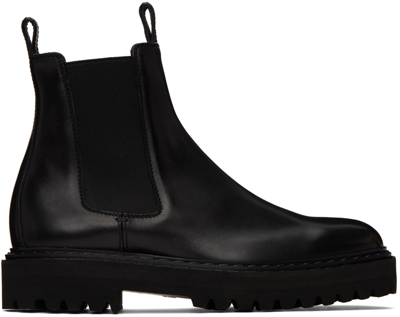 Officine Creative Black Pistols 003 Chelsea Boots In Nero