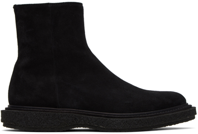 Officine Creative Black Bullet 009 Boots In L.cachemire Nero - F