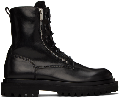 Officine Creative Ultimate Lux Lace-up Leather Boots In 블랙