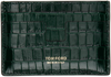 Tom Ford Green Croc Classic Card Holder In Bottle Green