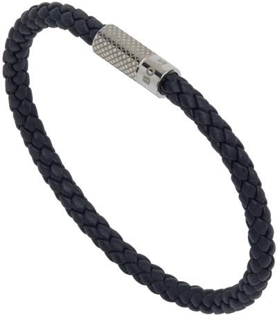 Hugo Boss Navy Beky Bracelet In Dark Blue