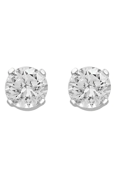 Effy 14k White Gold Round Diamond Stud Earrings