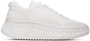 Chloé Nama Embroidered Suede And Recycled Mesh Sneakers In 101 White