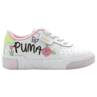 Puma Kids' Girls  Cali Bouquet In White/pink/green