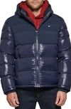 Tommy Hilfiger Heavyweight Hooded Puffer Jacket In Midnight