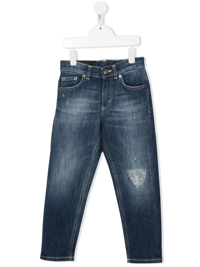 Dondup Kids' Straight-leg Jeans In Blue