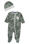 7 For All Mankind Babies' Kids' Jersey Footie In Camo