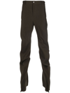 Y/project Slim Banana Draped Trousers In Green