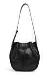 REBECCA MINKOFF NANINE LEATHER DRAWSTRING SHOULDER BAG