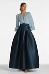 Sachin & Babi Zoe Gown In Grey