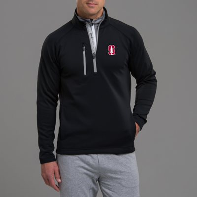 Zero Restriction Stanford | Z500 1/4 Zip Pullover | Collegiate In Black/metallic Silver