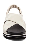 Linea Paolo Rhea Sandal In Ivory Camo Print Leather