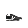 Veja Panelled Low-top Lace-up Sneakers In Black