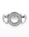 Lagos Sterling Silver Caviar Spark Diamond Circle Bead Ring In Silver