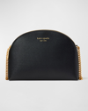 Kate Spade New York Morgan Saffiano Double Leather Crossbody Bag In Black
