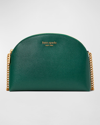 Kate Spade Double Zip Leather Crossbody Bag In Arugula